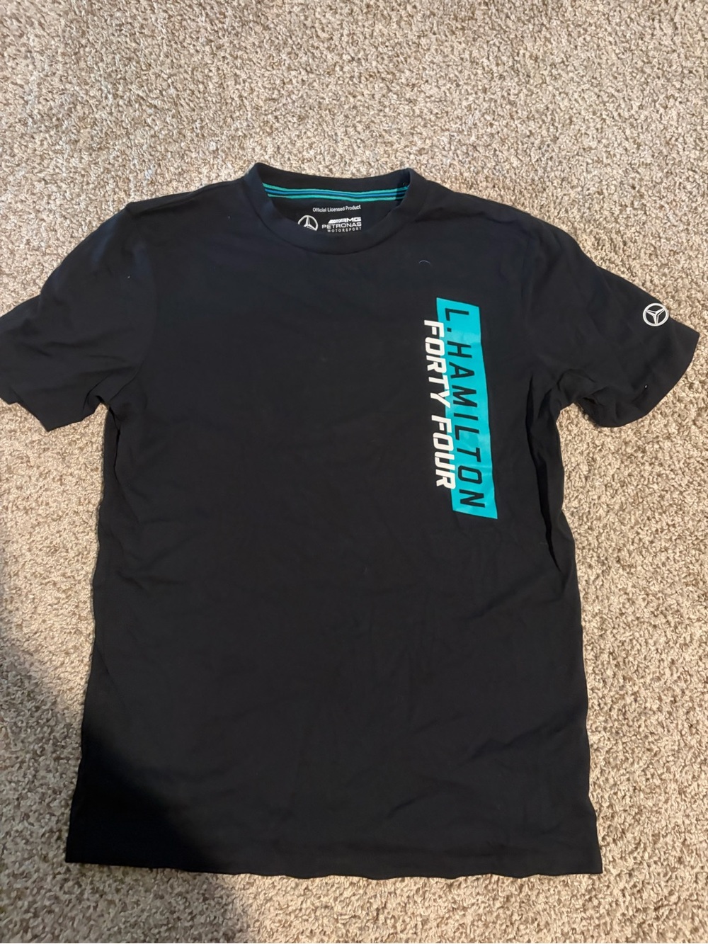 Lewis Hamilton #44 Mercedes AMG Petronas F1 T-Shirt – Size Small